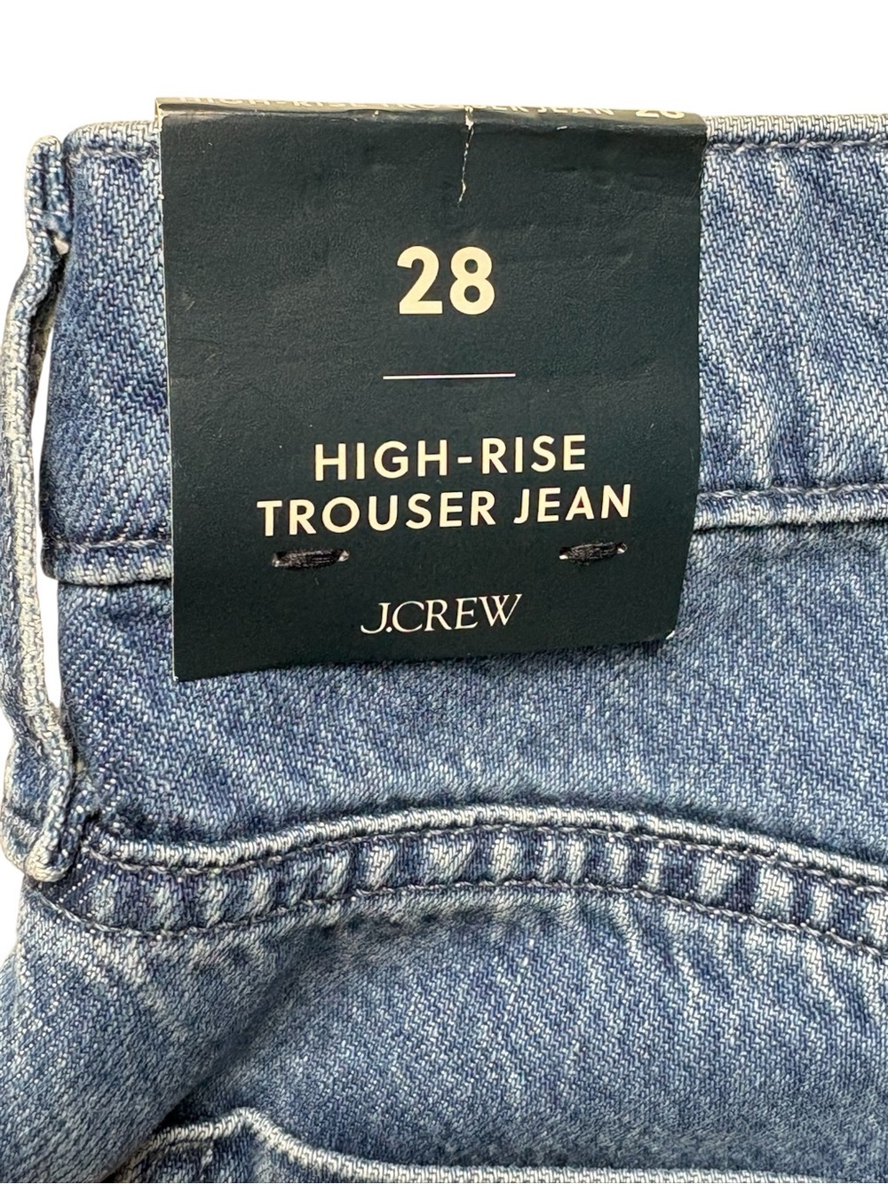 NWT J.Crew Drapey Wide-Leg Trouser Jeans Faded Indigo Blue CG429 Size 29 - Picture 11 of 12